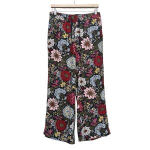 Loft Floral Wide-Leg Pants Size SP